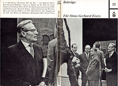 "Beiträge" - Für Hans Gerhard Evers zur Emeritierung 1968 
